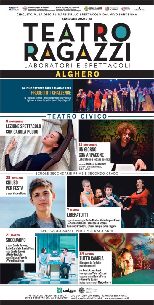 Stagione di Teatro Ragazzi 2025-2026 | Laboratori e spettacolo