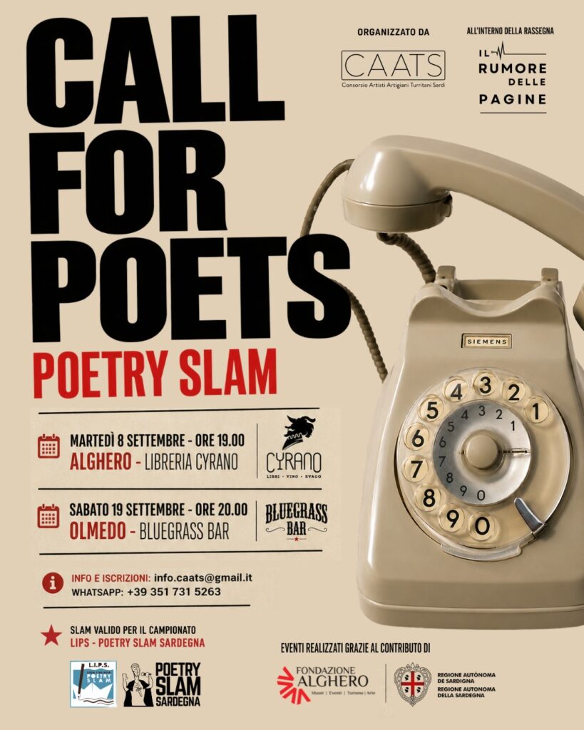 RASSEGNA LETTERARIA IL RUMORE DELLE PAGINE: CALL FOR POETS, POETRY SLAM