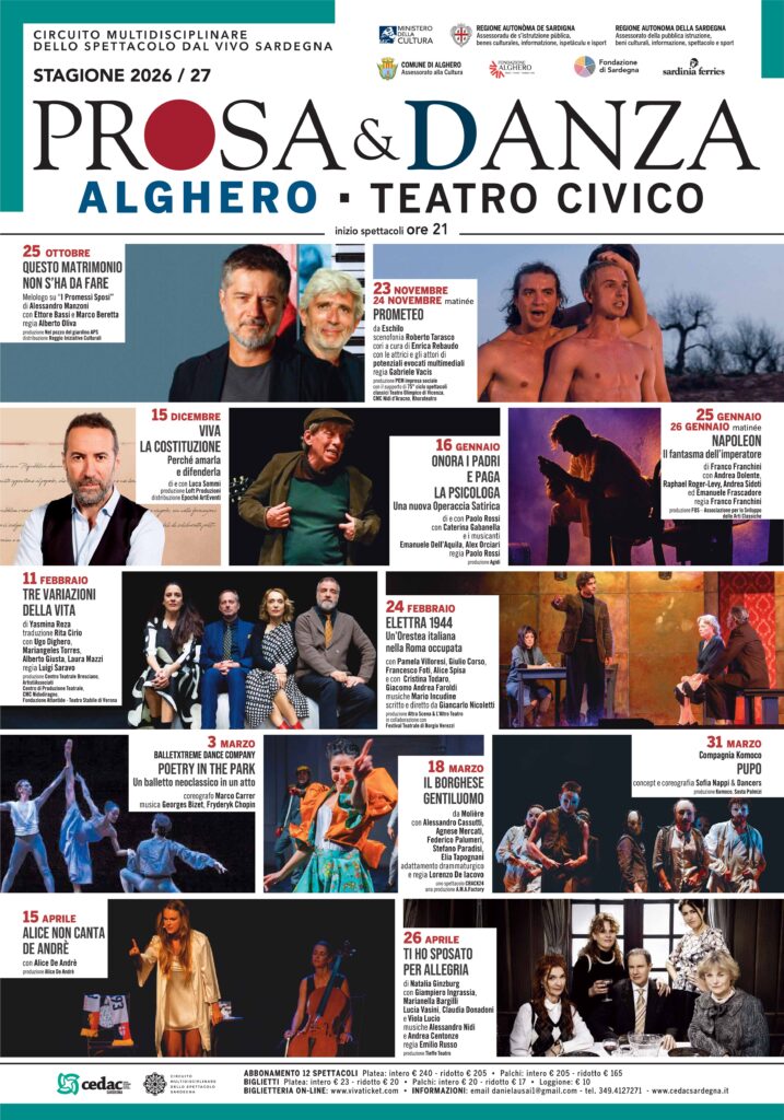 Stagione di Prosa | Danza & Musica 2026-2027